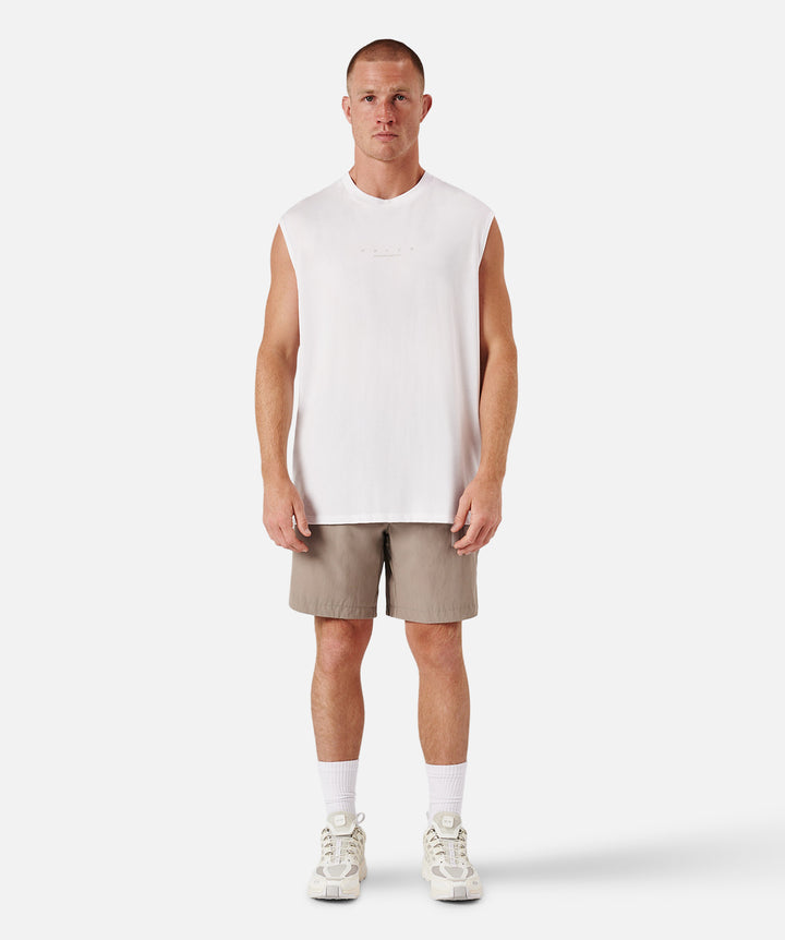 The Bowery Muscle Tee - White