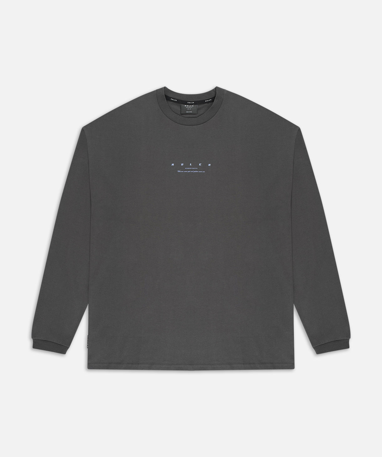 The Long Sleeve Mastino Tee - Onyx – Roler Clothing
