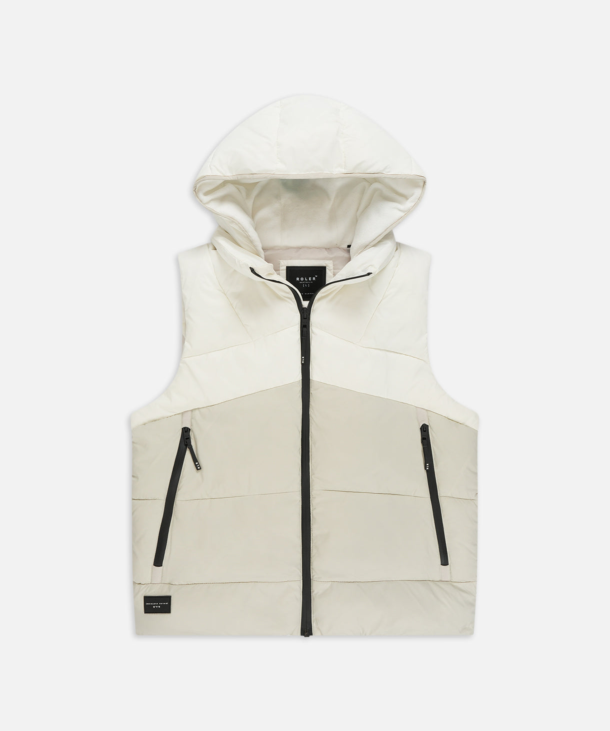 Roler The Romano Pufer Vest Off White Shop Jackets for Men