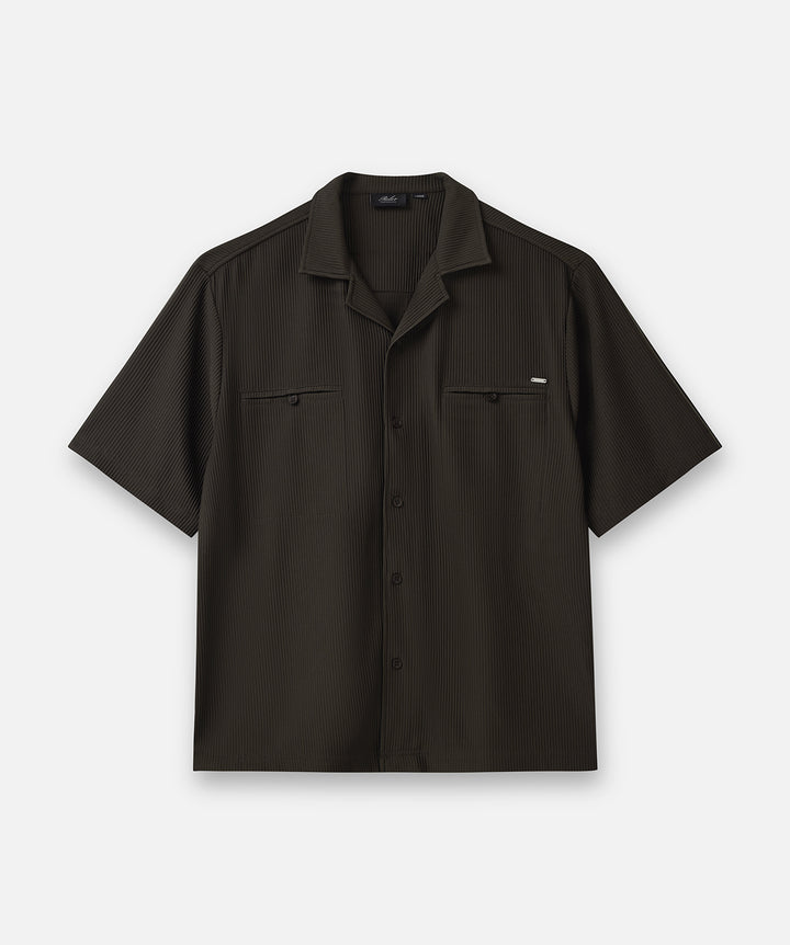 The Claydon Pleated Shirt - Soil - Roler Clothing