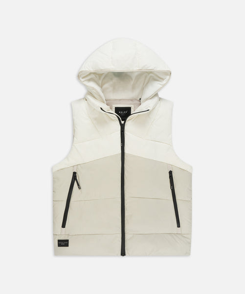 Roler The Romano Pufer Vest Off White Shop Jackets for Men