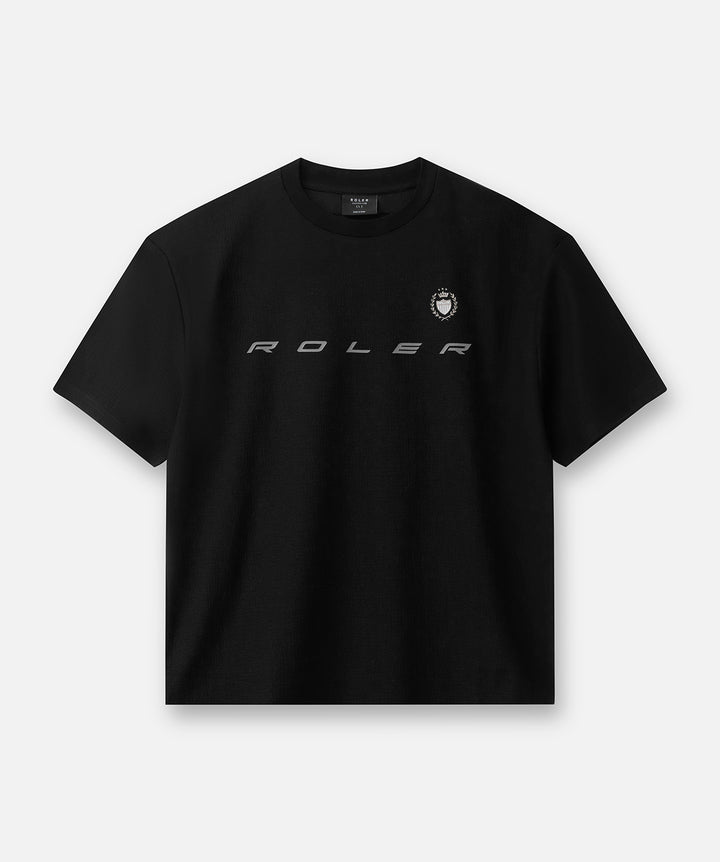 The Lugo Textured Tee - Black - Roler Clothing