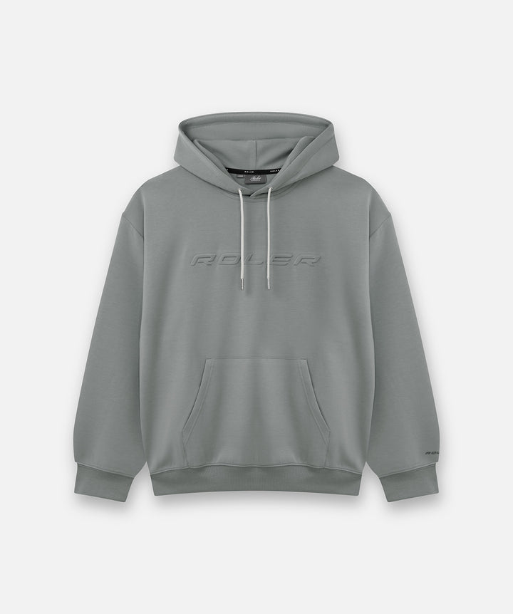 The Carson Embossed Hoodie - Ash - Roler Clothing