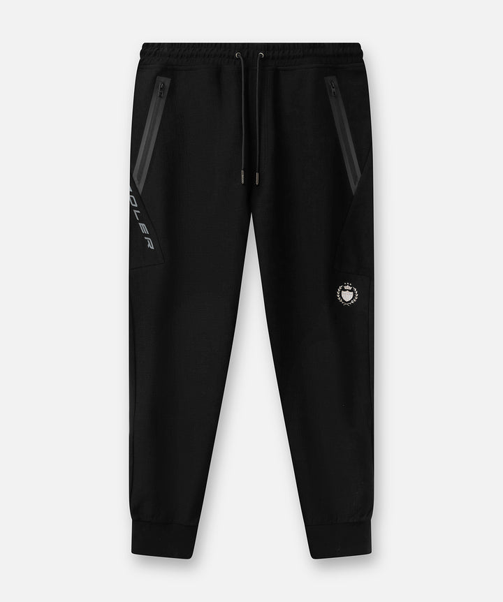 The Lugo Textured Track Pant - Black - Roler Clothing